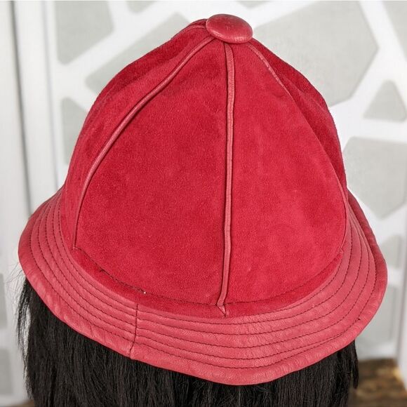 Vintage WAPITI Genuine Deer Suede Bucket Hat Made In New Zealand - Picture 4 of 8